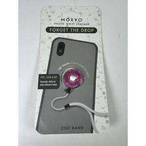Moxyo Phone Wrist Universal Smartphone Lanyard - Pink Donut/Black Lanyard